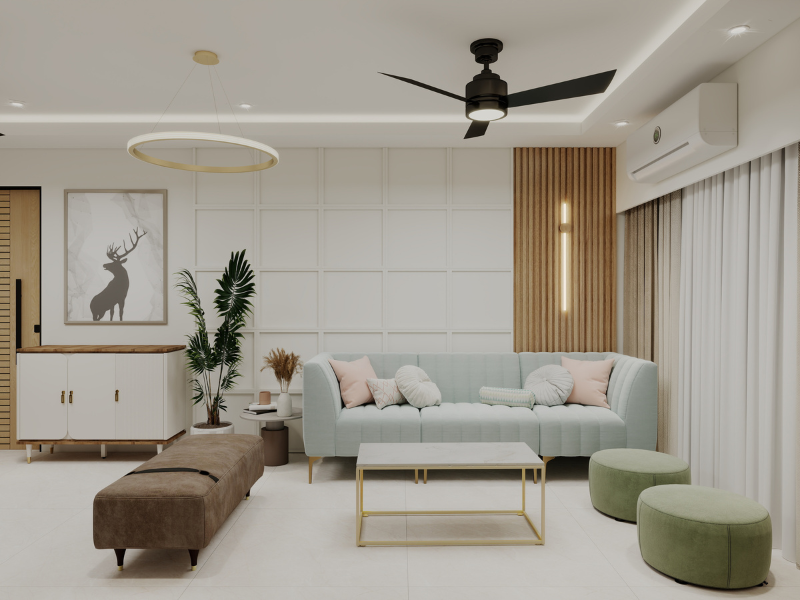 Warm Contemporary 2BHK – Udit Residence